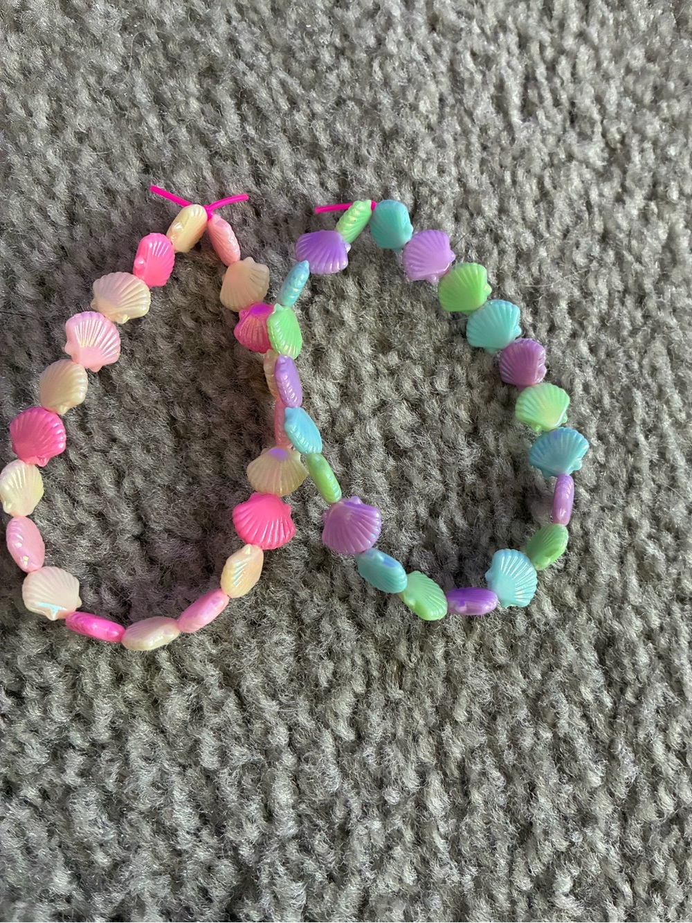 Two seashell bracelets